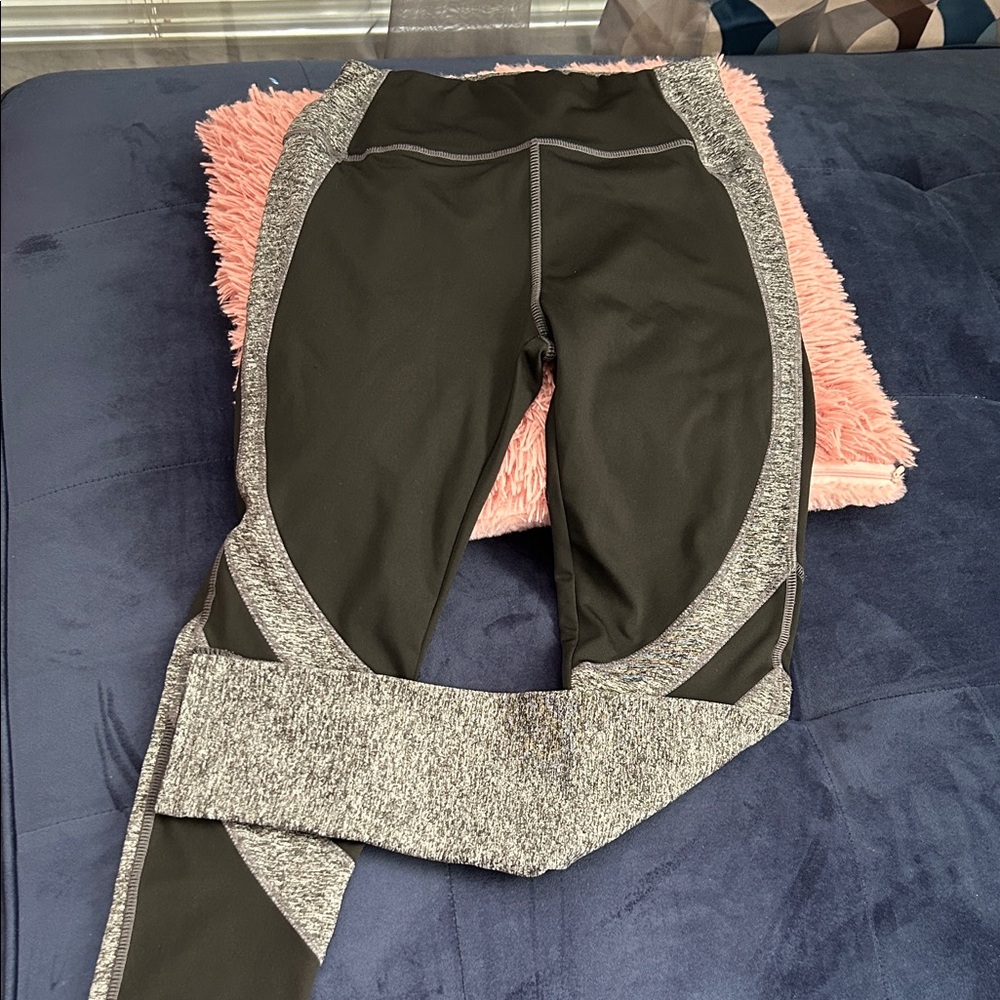Black and Gray Athletic Leggings